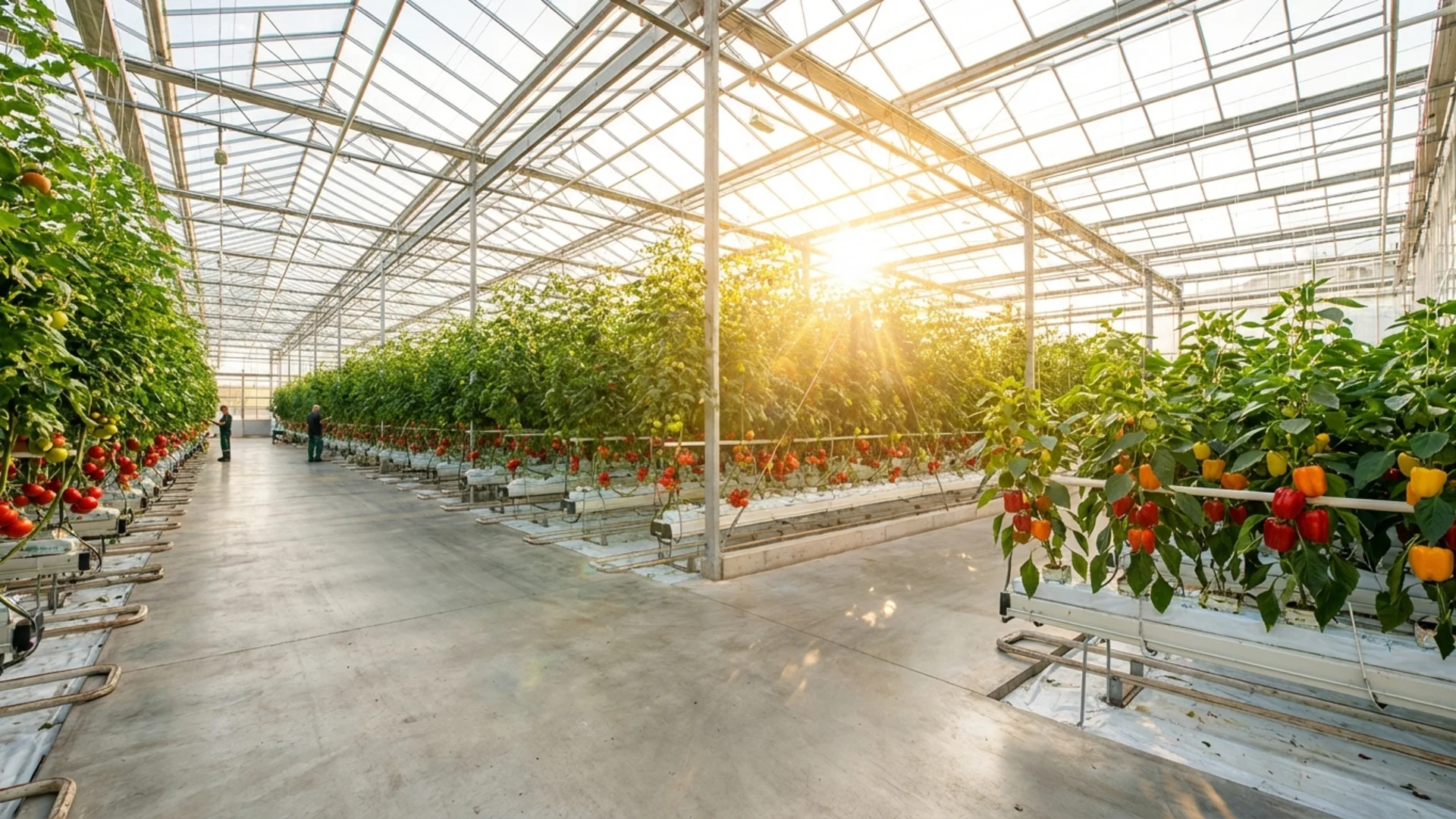 Commercial greenhouse cultivation facility
